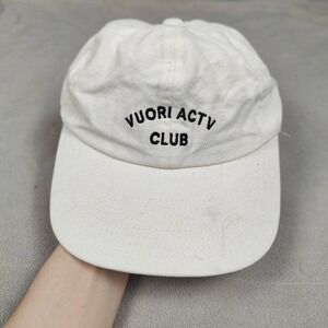 Vuori Baseball Cap Actv Club Hat Women's One Size Adjustable Tennis Preppy White